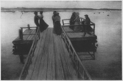 Dance on the Landing Bridge by Hugo Simberg
